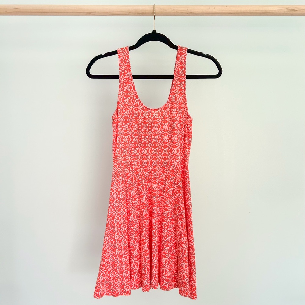Urban Outfitters Ecote Orange Boho Skater Flare Dress Small